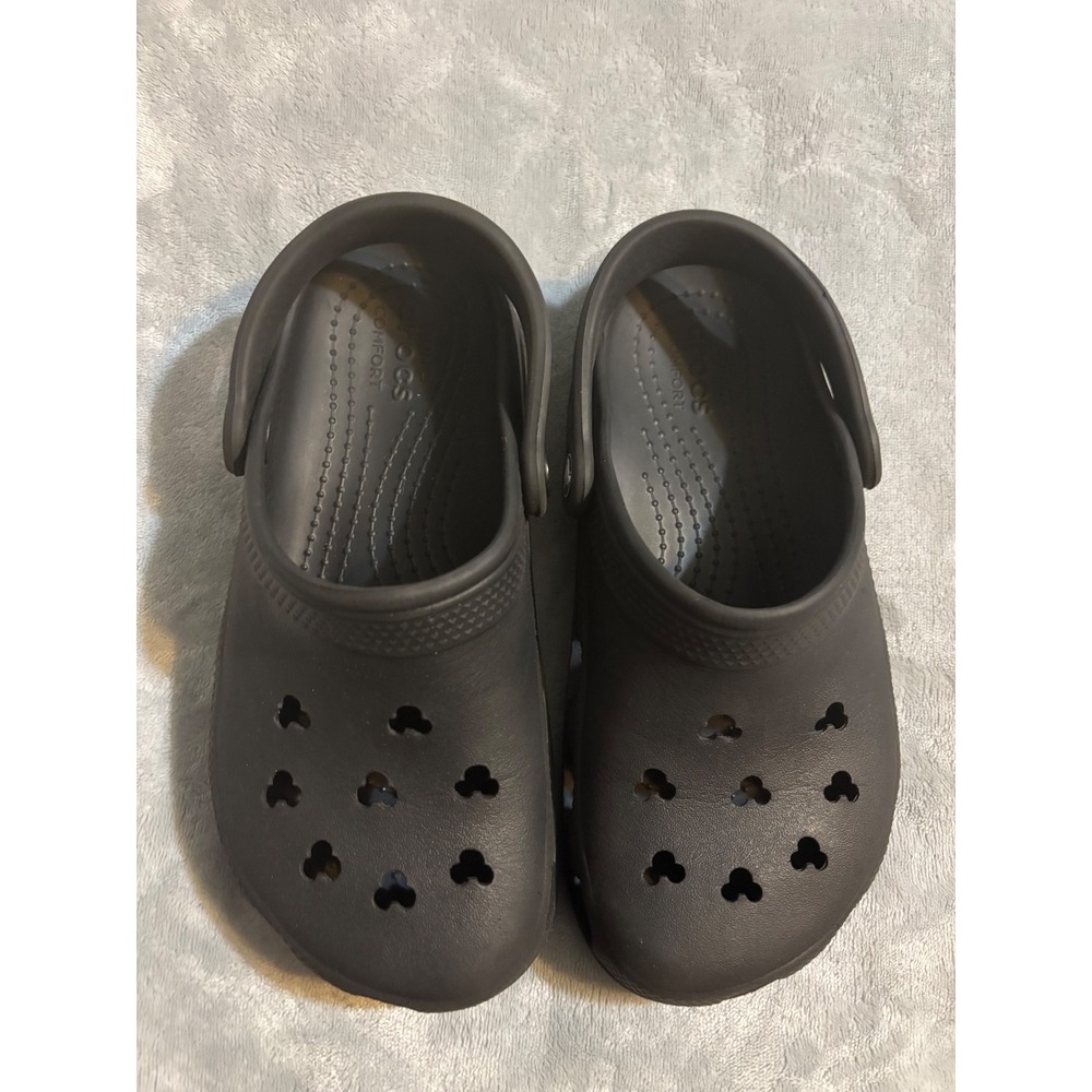 Crocs Mickey Mouse Clogs Black Mens 4 Womens 6 Disney Classic Clog